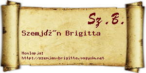 Szemján Brigitta névjegykártya